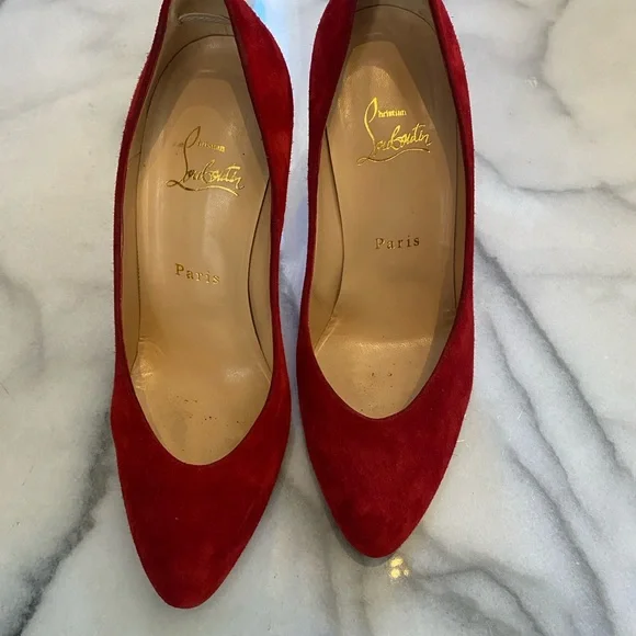Christian Louboutain - Yousra 100 Veau Velours, 37.5 (7.5) - Picture 5 of 8
